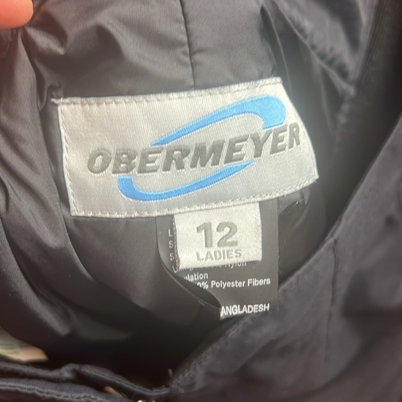 Obermeyer Ladies Snowboard Ski Pants Stretch side Panels Black Size 12 - Picture 8 of 12
